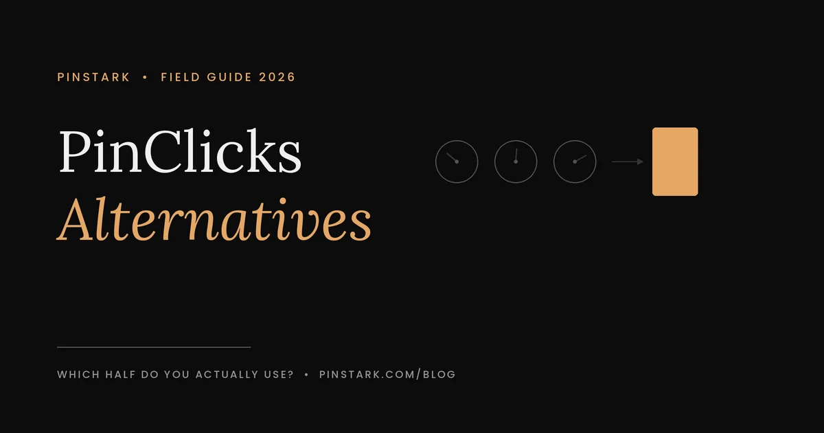 PinClicks alternatives compared 2026 — which half of the tool you actually use